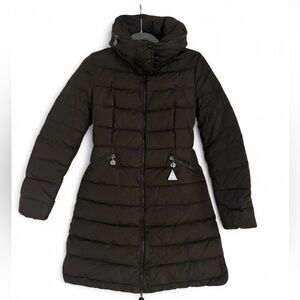 Moncler Women's Dark Brown Puffer Jacket , size 0